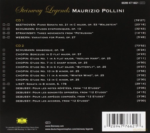 Maurizio Pollini: Steinway Legends (digipack) [2CD]