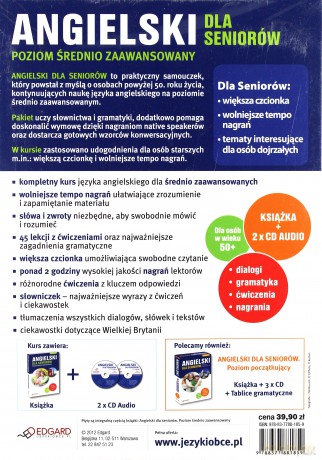 Angielski Dla Seniorów Poziom Średnio Zaawansowany + Cd [KSIĄŻKA]