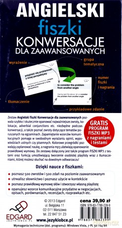Angielski Fiszki Konwersacje Dla Zaawansowanych + Cd [KSIĄŻKA]