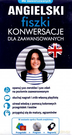 Angielski Fiszki Konwersacje Dla Zaawansowanych + Cd [KSIĄŻKA]