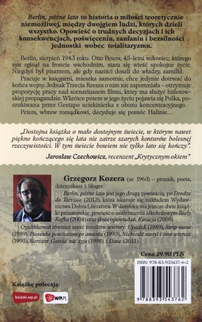 Berlin Późne Lato - Grzegorz Kozera [KSIĄŻKA]