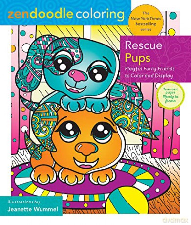 Zendoodle Coloring Rescue Pups - Jeanette Wummel [KSIĄŻKA]