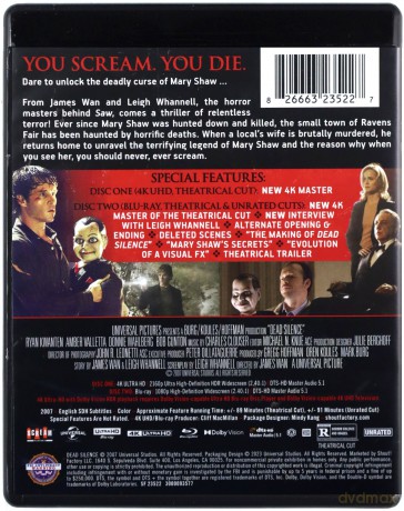 Dead Silence (Martwa cisza) [Blu-Ray 4K]+[Blu-Ray]