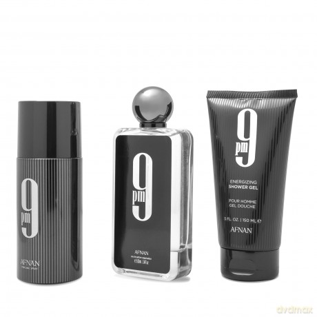 Afnan 9PM - Woda perfumowana 100 ml + sprchový gel 200 ml + deodorant 250 ml