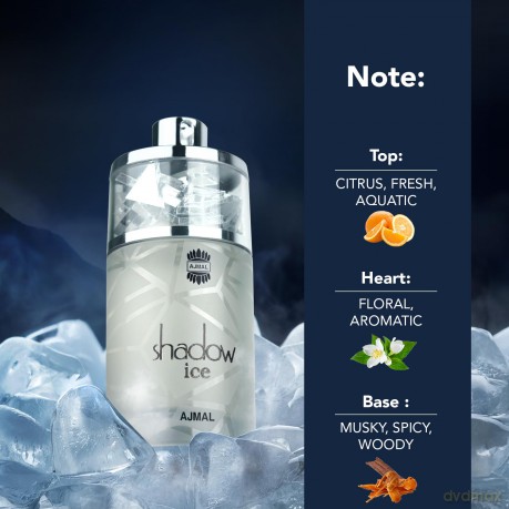 Ajmal Shadow Ice - Woda perfumowana - Volume: 75 ml