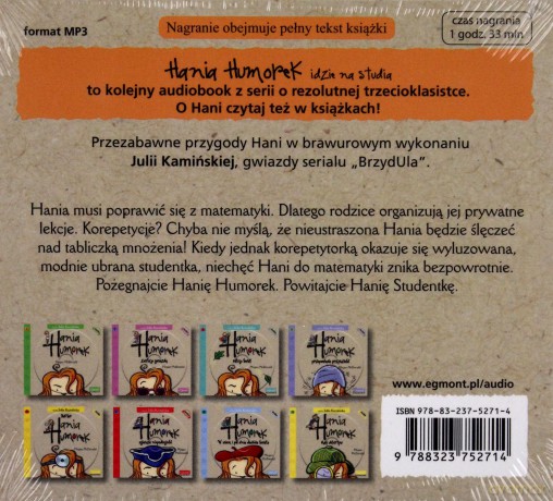 Cd Mp3 Hania Humorek Idzie Na Studia - Megan Mcdonald [KSIĄŻKA]
