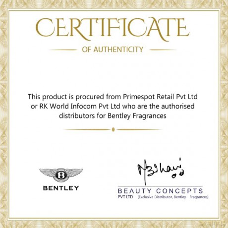 Bentley Bentley For Men Silverlake - Woda perfumowana - Volume: 100 ml