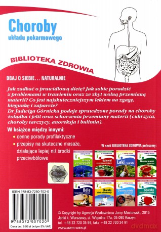 Choroby Układu Pokarmowego Biblioteka Zdrowia - Jadwiga Górnicka [KSIĄŻKA]