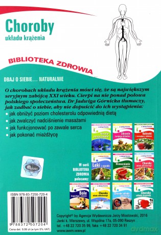 Choroby Układy Krążenia Biblioteka Zdrowia - Jadwiga Górnicka [KSIĄŻKA]