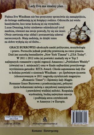 Chwila Zapomnienia Lady Eve - Grace Burrowes [KSIĄŻKA]