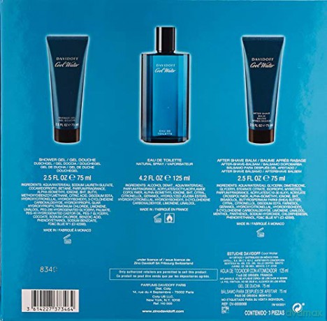 Davidoff Cool Water Man - Woda toaletowa 125 ml + shower gel 75 ml + aftershave 75 ml