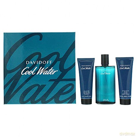 Davidoff Cool Water Man - Woda toaletowa 125 ml + shower gel 75 ml + aftershave 75 ml