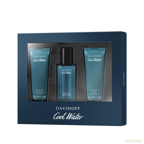 Davidoff Cool Water Man - Woda toaletowa 40 ml + shower gel 50 ml + aftershave 50 ml