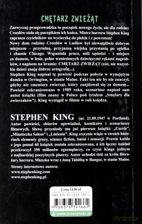 Cmętarz Zwieżąt Wyd.Kieszonkowe - Stephen King [KSIĄŻKA]