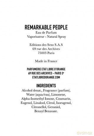 Etat Libre D´Orange Remarkable People - Woda perfumowana - Volume: 100 ml