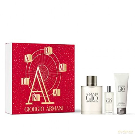 Giorgio Armani Acqua Di Gio Pour Homme - Woda toaletowa 100 ml + shower gel 75 ml + Woda toaletowa 15 ml