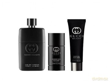 Gucci Guilty Pour Homme Eau de Parfum - Woda perfumowana 90 ml + sprchový gel 50 ml + tuhý deodorant 75 ml