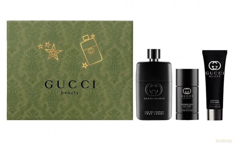 Gucci Guilty Pour Homme Eau de Parfum - Woda perfumowana 90 ml + sprchový gel 50 ml + tuhý deodorant 75 ml