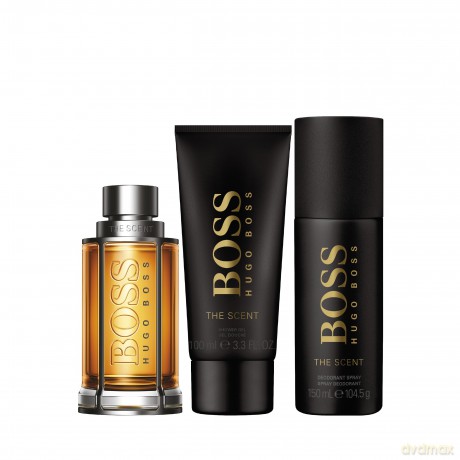 Hugo Boss Boss The Scent - Woda toaletowa 100 ml + deodorant spray 150 ml + shower gel 100 ml