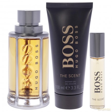 Hugo Boss Boss The Scent - Woda toaletowa 100 ml + sprchový gel 100 ml + Woda toaletowa 10 ml