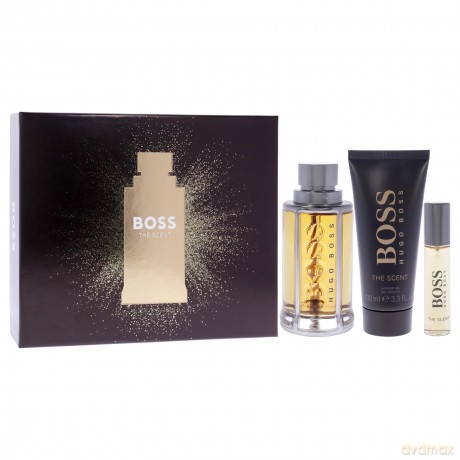 Hugo Boss Boss The Scent - Woda toaletowa 100 ml + sprchový gel 100 ml + Woda toaletowa 10 ml