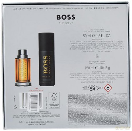 Hugo Boss Boss The Scent - Woda toaletowa 50 ml + deodorant spray 150 ml