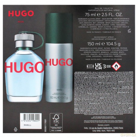Hugo Boss Hugo Man - Woda toaletowa 75 ml + deodorant ve spreji 150 ml
