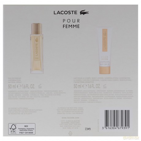 Lacoste Lacoste Pour Femme - Woda perfumowana 50 ml + body lotion 50 ml