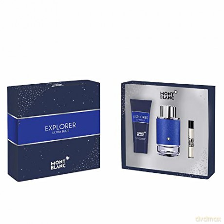 Montblanc Explorer Ultra Blue - Woda perfumowana 100 ml + sprchový gel 100 ml + Woda perfumowana 7,5 ml
