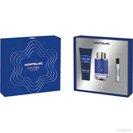 Montblanc Explorer Ultra Blue - Woda perfumowana 100 ml + sprchový gel 100 ml + Woda perfumowana 7,5 ml
