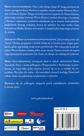 Dom Hadesa. Olimpijscy Herosi Tom IV - Rick Riordan [KSIĄŻKA]