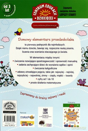 Domowy Elementarz Przedszkolaka Mądre Dziecko - Joanna Krzyżanek, Anna Sójka [KSIĄŻKA]