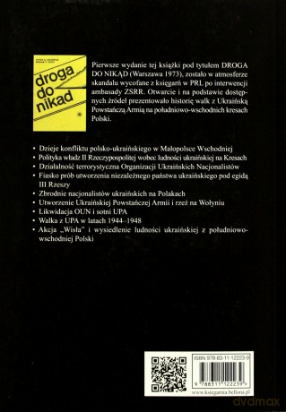 Droga Do Nikąd Wojna Polska Z Upa - Antoni B. Szczęśniak, Wiesław Z. Szota [KSIĄŻKA]