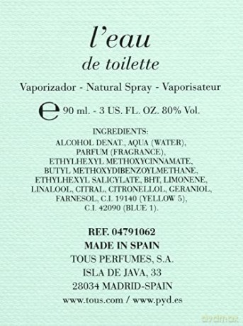 Tous Tous L´Eau - Woda toaletowa - Volume: 90 ml