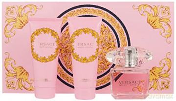 Versace Bright Crystal - Woda toaletowa 90 ml + body lotion 100 ml + shower gel 100 ml + cosmetic bag