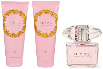 Versace Bright Crystal - Woda toaletowa 90 ml + body lotion 100 ml + shower gel 100 ml + cosmetic bag