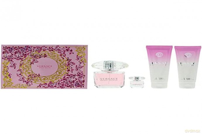 Versace Bright Crystal - Woda toaletowa 90 ml + body lotion 100 ml + shower gel 100 ml + Woda toaletowa 5 ml