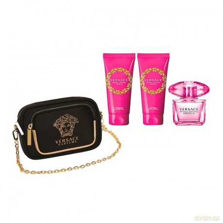 Versace Bright Crystal Absolu - Woda perfumowana 90 ml + body lotion 100 ml + shower gel 100 ml + Woda perfumowana 5 ml