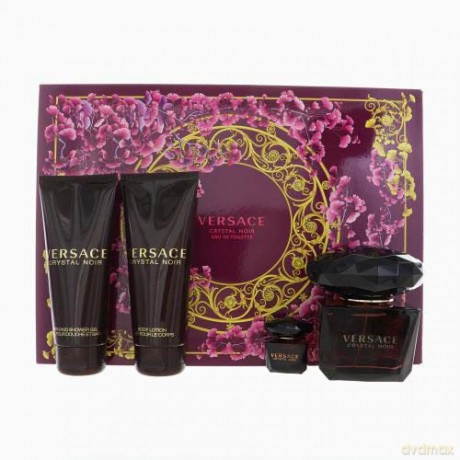 Versace Crystal Noir - Woda toaletowa 90 ml + body lotion 100 ml + shower gel 100 ml + Woda toaletowa 5 ml