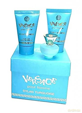 Versace Dylan Turquoise - Woda toaletowa 5 ml + body cream 25 ml + shower gel 25 ml