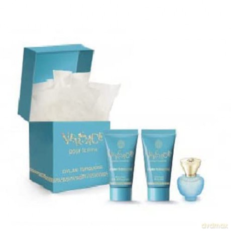 Versace Dylan Turquoise - Woda toaletowa 5 ml + body cream 25 ml + shower gel 25 ml
