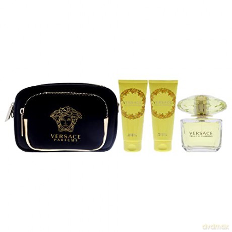 Versace Yellow Diamond - Woda toaletowa 90 ml + body lotion 100 ml + shower gel 100 ml + cosmetic bag