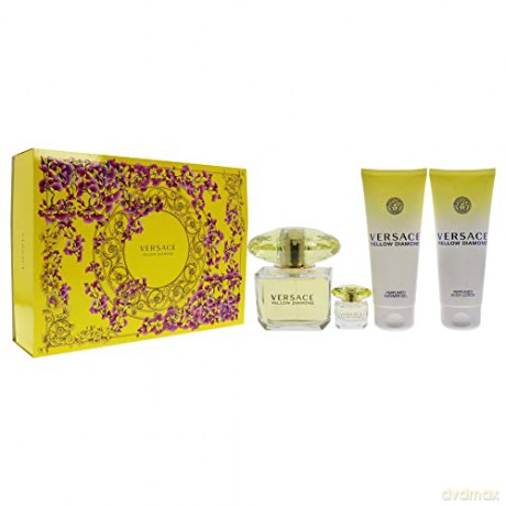 Versace Yellow Diamond - Woda toaletowa 90 ml + body lotion 100 ml + shower gel 100 ml + Woda toaletowa 5 ml