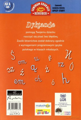 Dyktanda Dla Klas I-III [KSIĄŻKA]