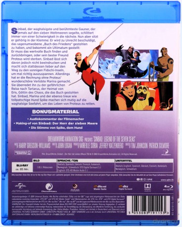 Sinbad: Legend of the Seven Seas (Sindbad: Legenda siedmiu mórz) [Blu-Ray]