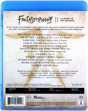 Danish National Symphony Orchestra - Fantasymphony II "A Concert of Fire and Magic" [Blu-Ray]