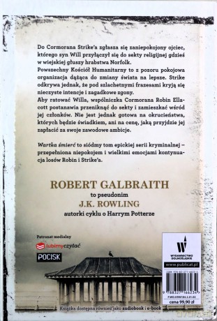 Cormoran Strike (Tom 7) Wartka śmierć (twarda) - Robert (J.K. Rowling) Galbraith [KSIĄŻKA]