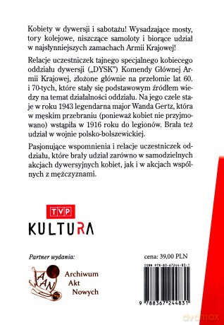 Dywersja i sabotaż kobiet (dysk) KG AK wspomnienia 1 - Andrzej red. Ryba [KSIĄŻKA]