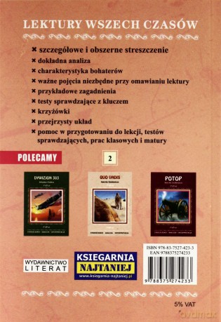 Kamienie Na Szaniec Opracowanie - Aleksander Kamiński [KSIĄŻKA]