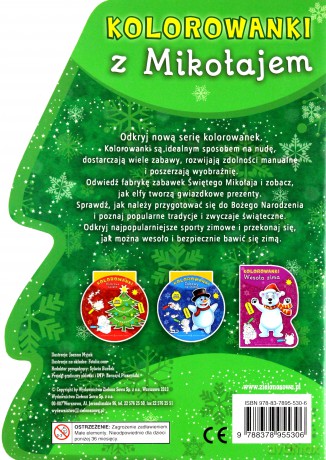 Kolorowanki Z Mikołajem Wykrojnik Kształtu [KSIĄŻKA]